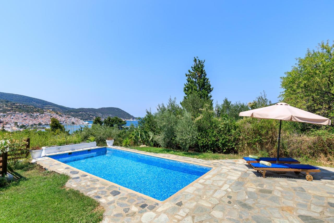 Villa Rodia With Swimming Pool On Skopelos Island 외부 사진