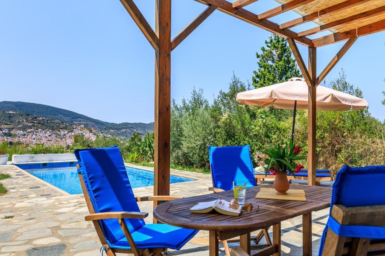 Villa Rodia With Swimming Pool On Skopelos Island 외부 사진